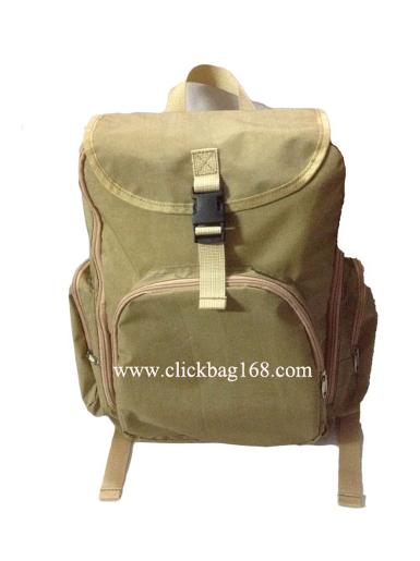 กระเป๋าเป้ผ้าคลิปลิงค์สีทอง CLICK0213